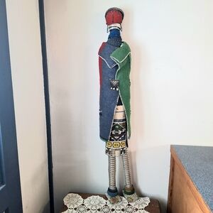 Vintage Handmade Ndebele Ceremonial Doll From South Africa